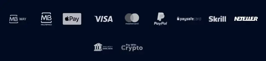 Métodos pagamento casino Portugal