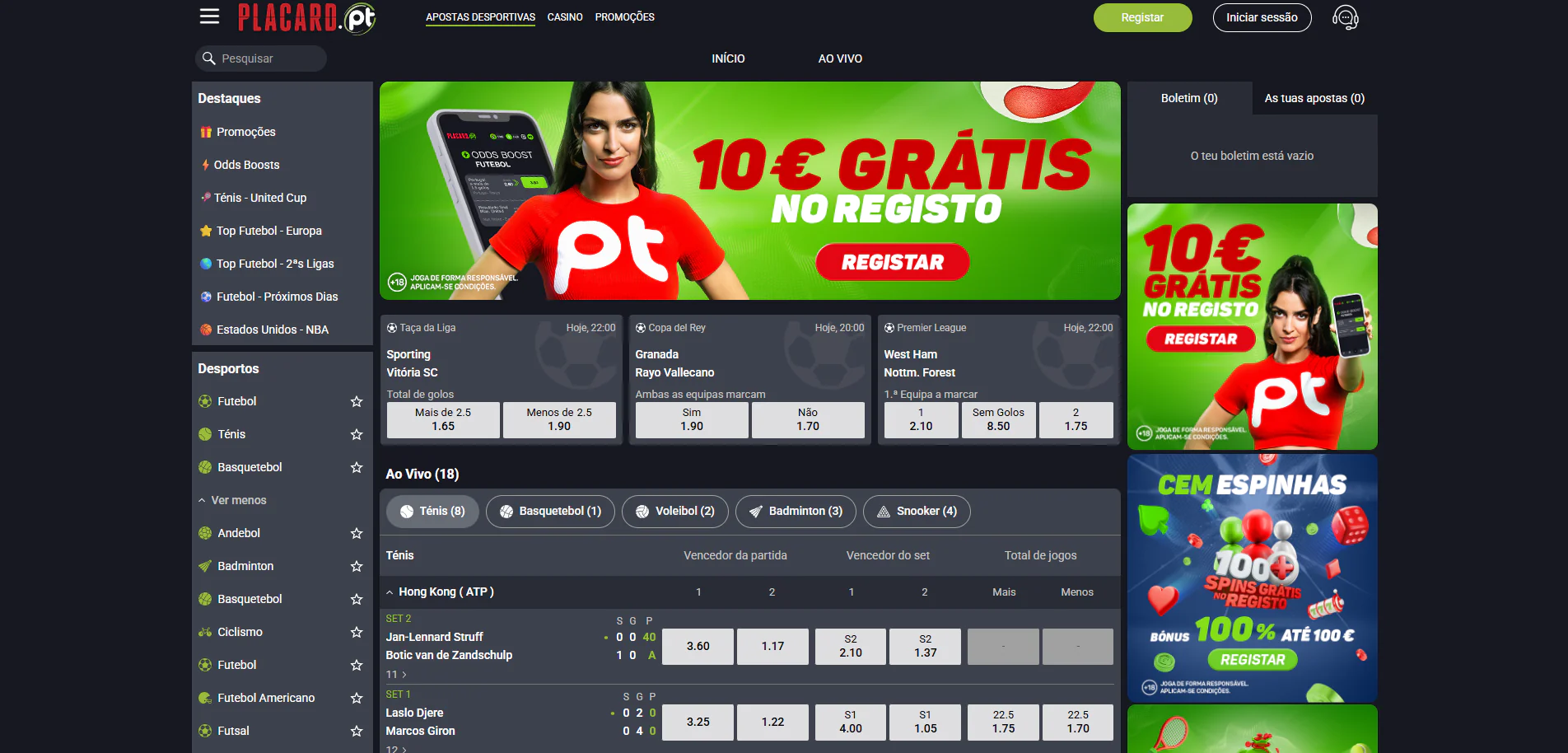 Placard Casino Portugal